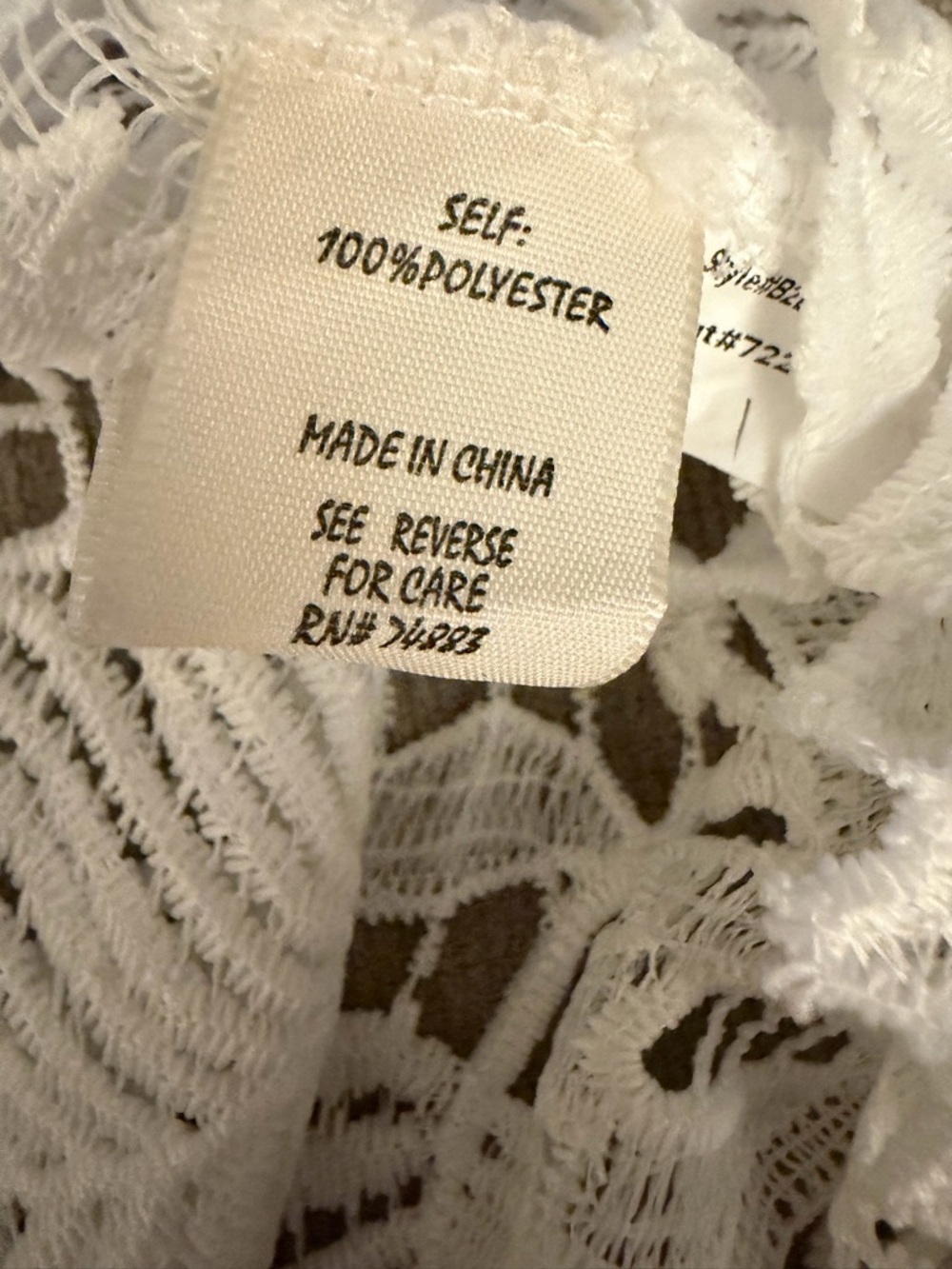 NWT Button Front White Light Top - Picture 4 of 4